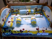 Chăn ga gối quây cũi Hàn Quốc HPK26